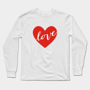 Love red heart Long Sleeve T-Shirt